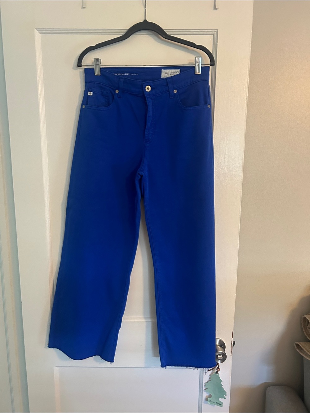 AG Adriano Goldschmied Cobalt Blue High-Rise Jeans. Size 27.
